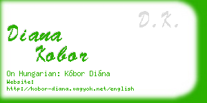 diana kobor business card