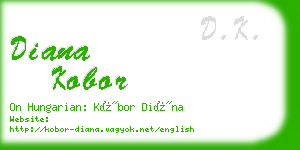 diana kobor business card